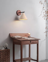 Travertin Wandlamp met E27 Fitting – Natuursteen & Hout Beige