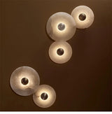 Ronde Marmeren Wandlamp – Nordic Minimalistisch LED Bedlamp
