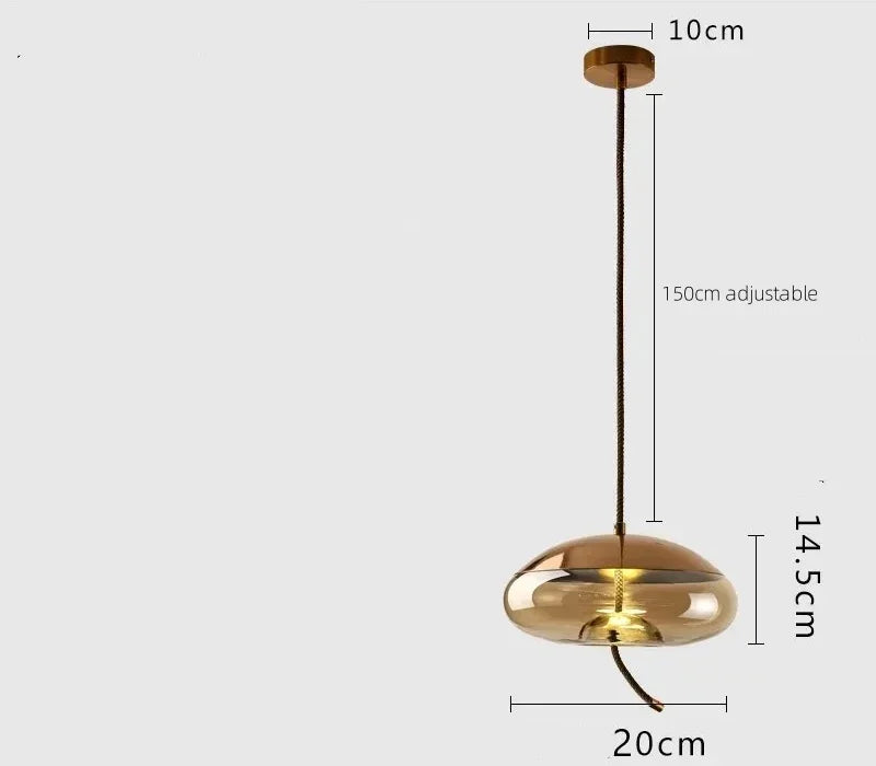Moderne LED glazen hanglamp – kroonluchter voor woonkamer & keuken