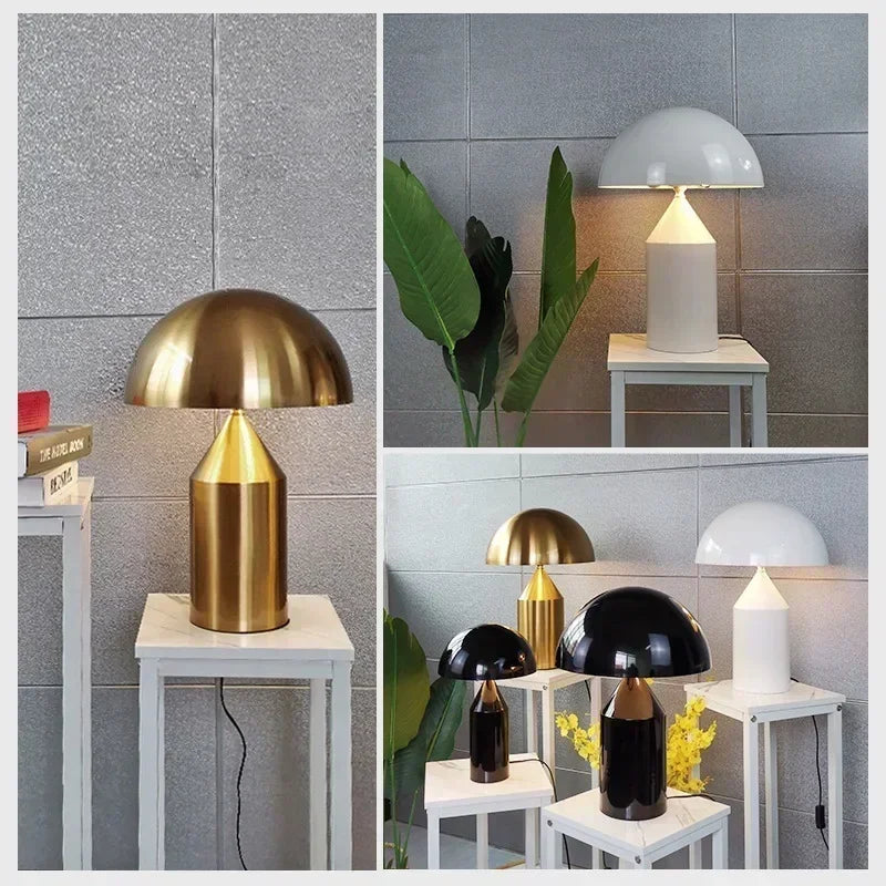 Luxe Moderne Paddestoel LED Tafellamp Nordic E14 Voor Slaapkamer & Studie