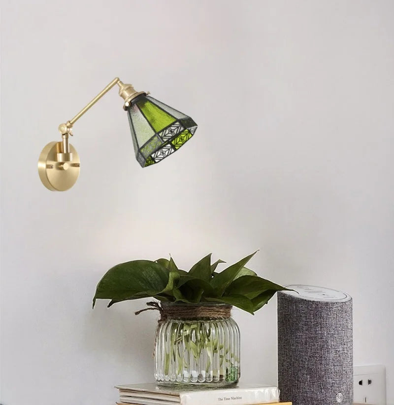 Nordic LED Wandlamp Glas – Verstelbaar, Trekschakelaar, Sfeerverlichting