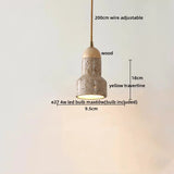 Travertin LED Hanglamp – Japanse Stijl Steen Pendant Light