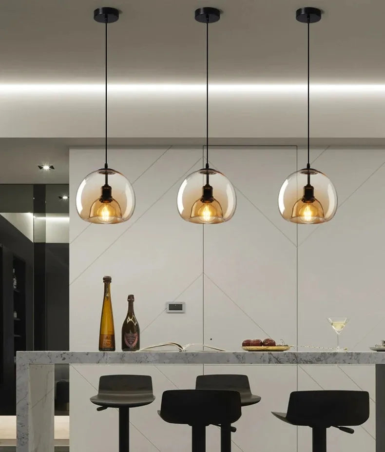 Aurora Glass Pendant Light