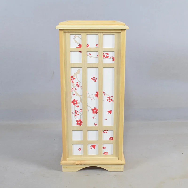 Japanse Houten Vloerlamp – LED Staande Lamp E27 3 Maten