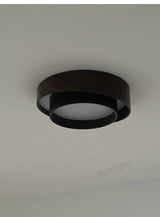 Menvix Nordic LED Plafondlamp – Walnoothout Design Slaapkamer & Woonkamer