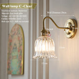 Japanse Retro Bloem Glazen Wandlamp E27 LED Bedlamp Modern Nordic