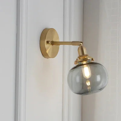Pull Chain Wandlamp E14 LED Goud Nordic Modern Voor Slaapkamer & Bad