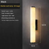 Luxe Marmeren Wandlamp – Minimalistisch Messing LED