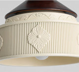 Antieke Hanglamp Resin – Retro Bloemen Design, E27, Franse Stijl