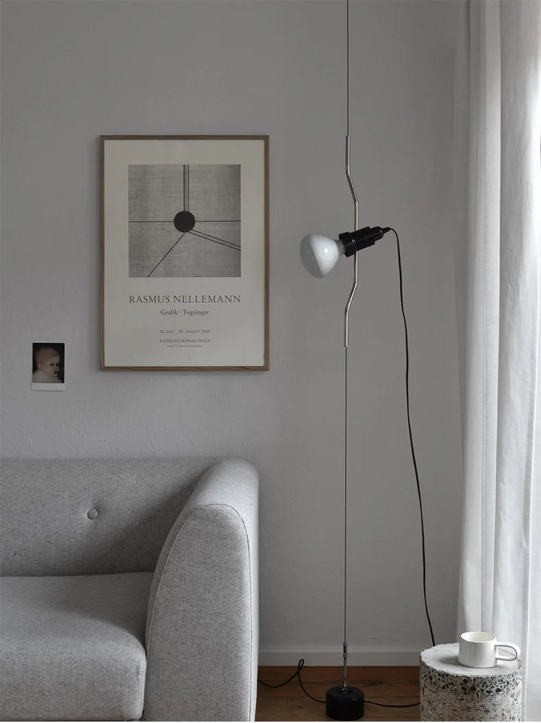 Italiaanse Hanglamp LED Metaal – Verstelbare Hoogte Bedlamp E27