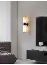 Albast Marmeren Wandlamp – Luxe Messing LED Sconce Modern