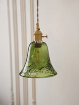Groene Glazen Hanglamp – Vintage Moderne Plafondlamp E27