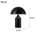 Luxe Moderne Paddestoel LED Tafellamp Nordic E14 Voor Slaapkamer & Studie