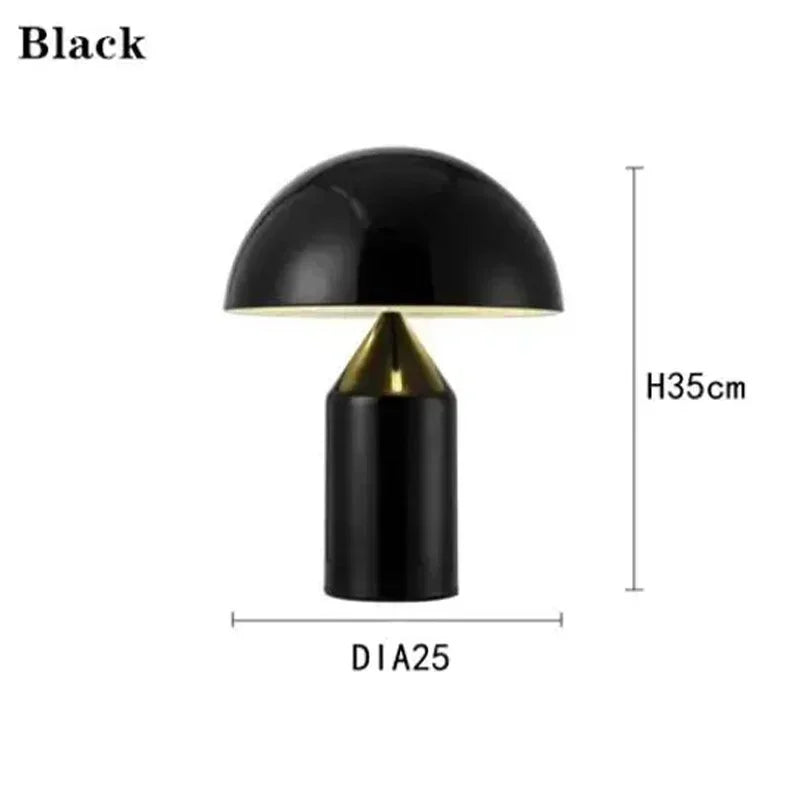 Luxe Moderne Paddestoel LED Tafellamp Nordic E14 Voor Slaapkamer & Studie