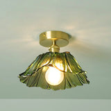 Vintage Bloem Hanglamp Glas E27 Voor Woonkamer, Slaapkamer & Bedside