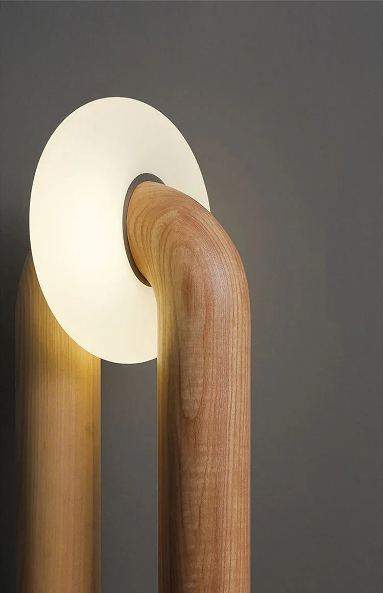 Moderne Houten Tafellamp LED – Dimbaar met Touch Bediening