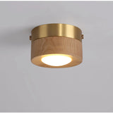 Houten Plafondlamp Walnoot/Essen – LED Spot Ø3-5m² Modern