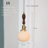 Japanse Keramische Hanglamp – Scandinavische Witte Plafondlamp E27