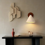 Travertin Wandlamp met E27 Fitting – Natuursteen & Hout Beige