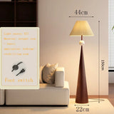 Wabi-Sabi Vloerlamp – Minimalistisch Japans Design met Stoffen Kap