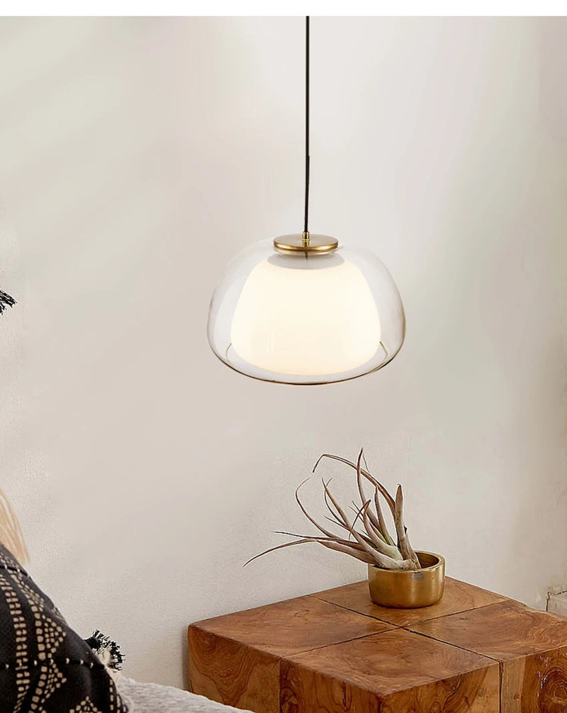 Hanglamp Glas Ø25/40cm Nordic Modern Voor Woon- & Eetkamer