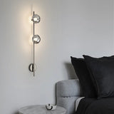 Minimalistische Wandlamp – Grijs Helder Glas & Goud/Zwart Metaal