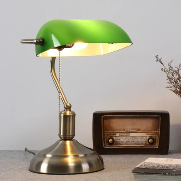 Mid-Century Bankers Tafellamp E27 LED Voor Studie & Kantoor