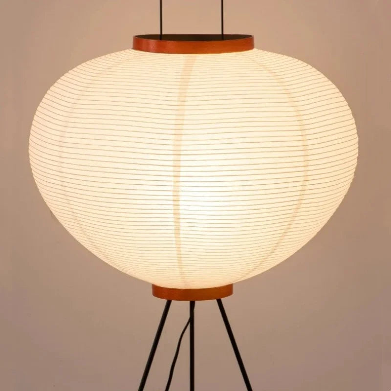 Noguchi Akari Rijstpapier Vloerlamp – Japanse Wabi Sabi Staande Lamp