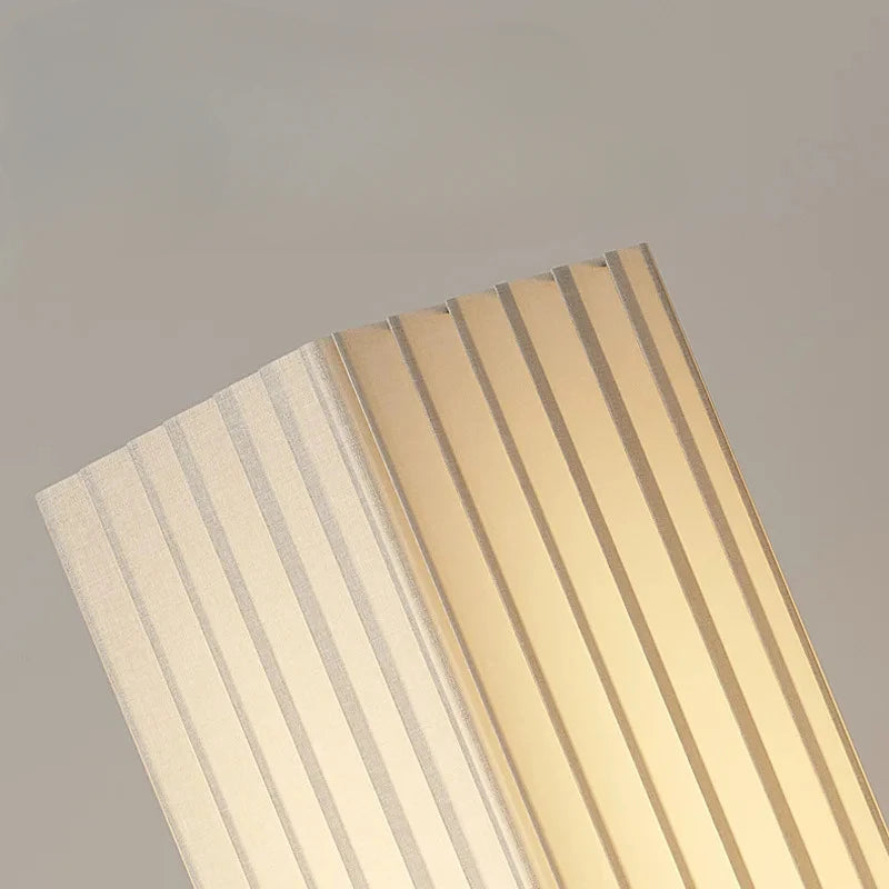 Moderne Stoffen LED Vloerlamp – Houten Staande Lamp voor Woonkamer