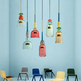Moderne LED glazen hanglamp – kleurrijk design voor keuken & eetkamer