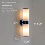 Albast Marmeren Wandlamp – Luxe Messing LED Sconce Modern