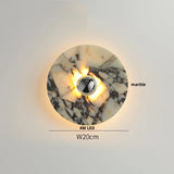 Marmeren Wandlamp – Wabi-Sabi Luxe LED Sconce met Glazen Bol