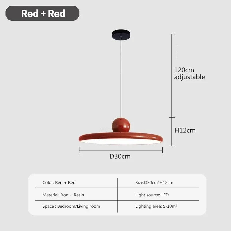 Franse LED Hanglamp – Verstelbare Chrome UFO Plafondlamp 15–30m²