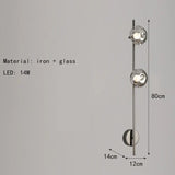 Minimalistische Wandlamp – Grijs Helder Glas & Goud/Zwart Metaal
