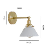 Japanse LED Wandlamp Aluminium & Glas – Retro Nordic Wit