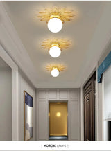 Gouden Plafondlamp – Lotusblad Design LED G9 Ø25/35cm