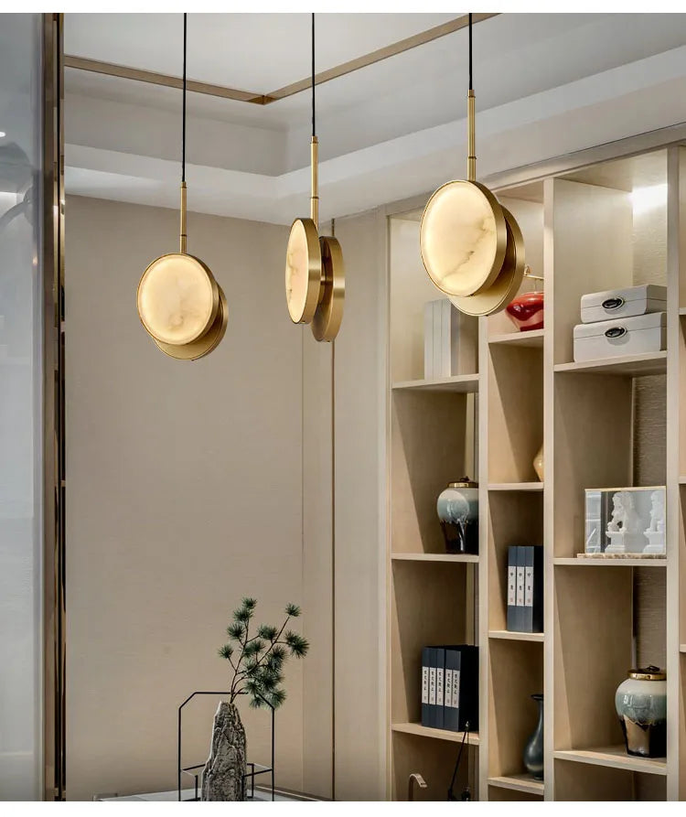 Round Marble Wall Lamp