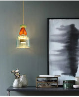Moderne LED glazen hanglamp – kleurrijk design voor keuken & eetkamer