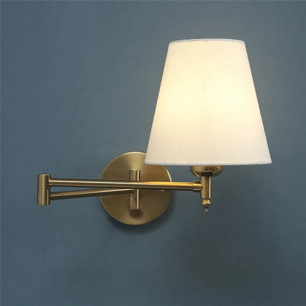 Nordic Wandlamp LED Opvouwbaar Zwart/Goud Voor Slaapkamer & Studie