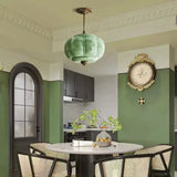 Retro Groene Glazen Hanglamp – Franse Nordic Melkglas Minimalistisch