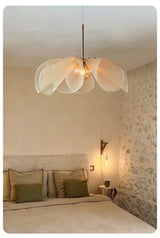 Vintage Stoffen Plafondlamp Wabi Sabi Hanglamp – E27 LED