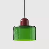 Vintage Kleine Hanglamp Glas-in-Lood – Roze/Oranje/Groen/Wit – E27