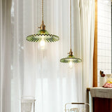 Messing Glas Hanglamp Nordic Vintage E27 Voor Slaapkamer & Café