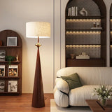 Wabi-Sabi Vloerlamp – Minimalistisch Japans Design met Stoffen Kap