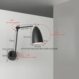Nordic LED Wandlamp met Lange Arm – Minimalistische Bedlamp Loft