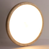 Wabi-Sabi Plafondlamp – Gele Natuursteen Ø Rond LED 15–30m²