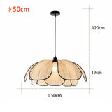 Vintage Lotus Hanglamp Handgeweven E27 Voor Woonkamer & Slaapkamer