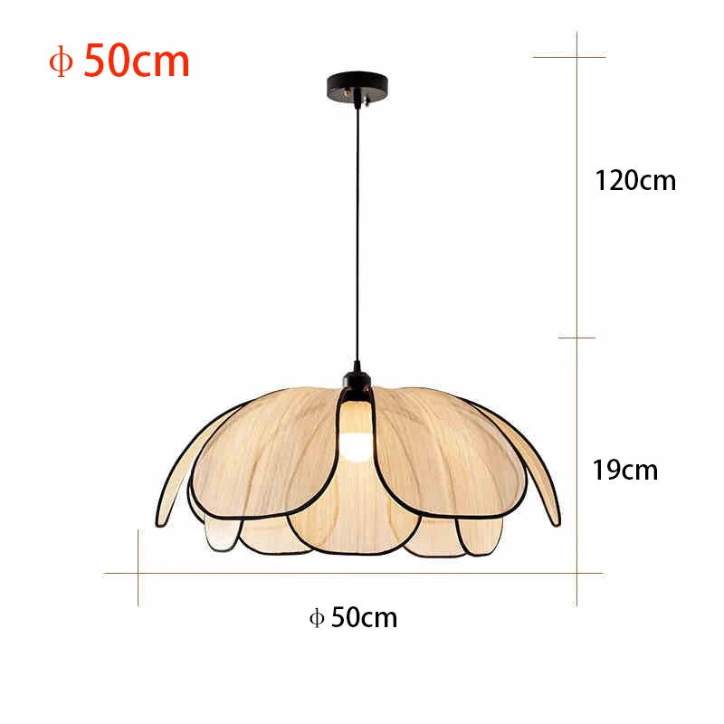 Vintage Lotus Hanglamp Handgeweven E27 Voor Woonkamer & Slaapkamer