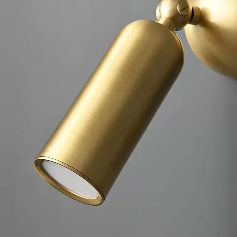 Koperen LED Wandlamp – Moderne Bedlamp, Draaibaar, Goud/Zwart