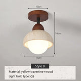 Wabi Sabi Travertin Plafondlamp